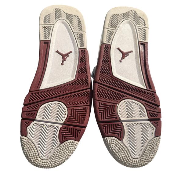 Nike Air Jordan Dub Zero White Cherry Wood Red Flint Grey, Size 9 - Picture 8 of 13